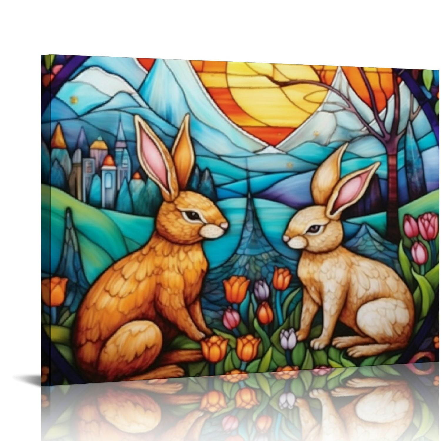 COMIO Rabbit Window Hanging, Balcony Hanging Rabbit Sunlight Catcher ...