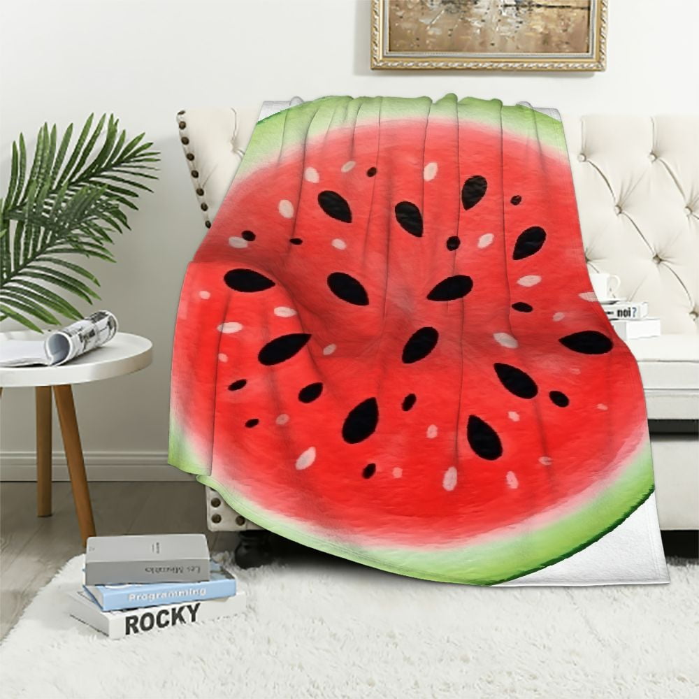 COMIO Realistic Fruit Watermelon Blanket for Adults and Kids, Funny