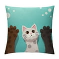 thumbnail image 1 of COMIO  Rectangle Pillowcase Funny Colorful Kitten Cat Paws,Standard Throw Cushion Cover for Bed Couch Sofa Office Decor, 1 of 5
