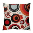 thumbnail image 1 of COMIO  Red Throw Pillow Covers Black and Grey Decorative Throw Pillow Covers Modern Abstract Stripes White Geometric Pattern,for Couch Sofa Bed Living Room Farmhouse Home Decor, 1 of 5