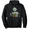 thumbnail image 1 of COMIO  Red Toy Robot Waving Hello Hooded Mens Hoodie, 1 of 3