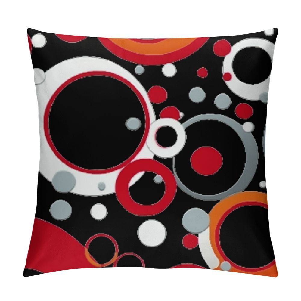 Red And Black Throw Pillows
