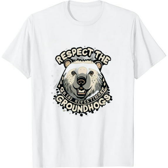 COMIO Respect The Groundhog T-Shirt Ground Hog Day Gift Shirt