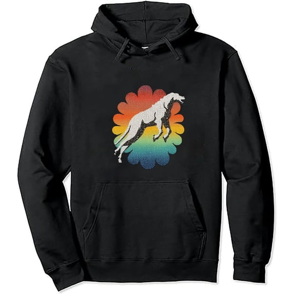 COMIO Retro Dot T Rex Dinosaur Lover Funny Dot Day Boys Pullover Hoodie