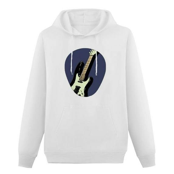 COMIO Retro Vintage Guitar Pick Player Guitarist Bassist Musician Pullover Hoodie