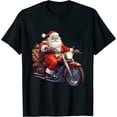 thumbnail image 1 of COMIO Riding Motorcycle Biking Funny Christmas T-Shirt, 1 of 3