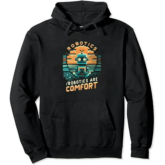 COMIO Robot Design Engineer Meme Quote Pullover Hoodie