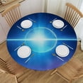 thumbnail image 1 of COMIO  Round Table Cloth Elastic Tablecloth Stars in Night Sky Nebulae and Galaxies Anti Polyester Table Covers for Parties and Banquets Abstract Fits&nbsp;up&nbsp;Diameter&nbsp;Tables, 1 of 7