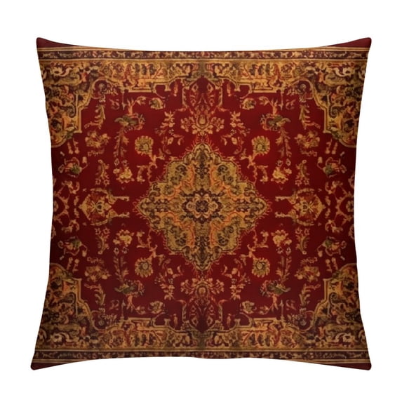 COMIO Rug Pillow Cover Vintage Retro Boho Pillow Case Bohemian Ornament Waist Lumbar Throw Pillow case Cushion Cover for Sofa Home Decorative Oblong