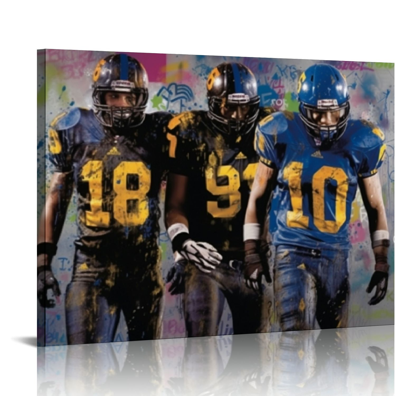 COMIO Rugby Wall Art for Living Room, Large Canvas Wall Art Print ...