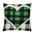 thumbnail image 1 of COMIO  ST Patricks Day Buffalo Plaid Love Home Clover Throw Pillow Covers, Lucky Charm Shamrocks Decoration for Sofa Couch Set of, 1 of 5