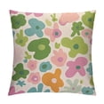 thumbnail image 1 of COMIO  Sage Green Pink Danish Pastel Flowers Throw Pillow Covers, Retro 70s Floral Throw Pillow Cases for Home Bedroom Living Room Office, Gifts for Flower Lovers Women Girls, 1 of 5