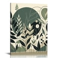 thumbnail image 1 of COMIO Sage Green Wall Posters &amp; Prints, Green Boho Wall Art, Minimalist Framed Wall Art Geometric Line Leaf Sun Moon Beige Green Artwork Paintings, 1 of 5