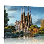 COMIO Sagrada Familia Barcelona Spain Poster Canvas Pictures Wall Art For Office Living Room Bedroom Home Prints Decorations