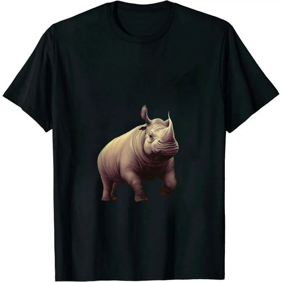 COMIO Save The Chubby Unicorns Vintage Funny Rhino Animal Rights T-Shirt