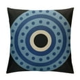 thumbnail image 1 of MLJA Set of 2 Throw Pillow Covers Inch Greek Blue Eyes Symbol Protection White Cushion Home Decor Living Room Bedroom Office Linen Pillowcase, 1 of 5