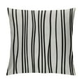 thumbnail image 1 of COMIO  Set of Throw Pillow Covers Pattern Black and White Geometric Dots Lines of Borders Decor Pillow Cases Home Decorative Square 18x18 Inches Pillowcases, 1 of 5