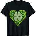 thumbnail image 1 of COMIO Shamrock Clover T Shirt, Four Leaf Clover T Shirt, St Patricks Day T Shirt In All Colors, 1 of 3