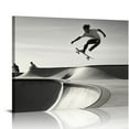 thumbnail image 1 of COMIO  Skateboarding Wall Decor - Skater Room Decor, Black White Skateboard Poster, Skate Board Wall Art Prints, Skater Pictures Photo Gifts for Teens Boys Bedroom Decorations, 1 of 4