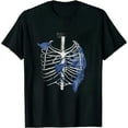 thumbnail image 1 of COMIO Skeleton Rib Cage With Songbirds! | Emo Skeleton T-shirt, 1 of 3