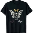 thumbnail image 1 of COMIO Skeleton Yoga Butterfly Abstract Entomologist T-Shirt, 1 of 3