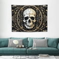 thumbnail image 1 of COMIO Skull Tapestry Moon Tapestries Black and White Tapestry Gothic Skeleton Tapestry Hippie Mandala Floral Tapestry for Bedroom 40x30 Inch, 1 of 7