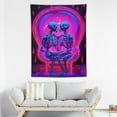 thumbnail image 1 of COMIO  Skull Tapestry Skeleton Kissing Lovers Tapestries Aesthetic Flowers Bedroom Tapestry Wall Hanging for Living Room Dorm, 1 of 7