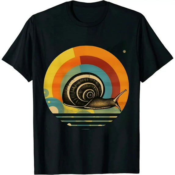 COMIO Snail Retro Vintage Love Animals Gift T-Shirt