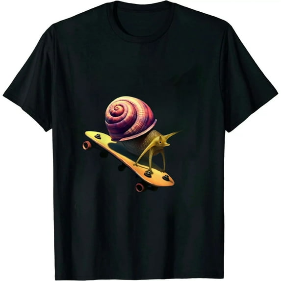 COMIO Snail Skateboarding Outer Space Retro Vintage Skater Snails T-Shirt