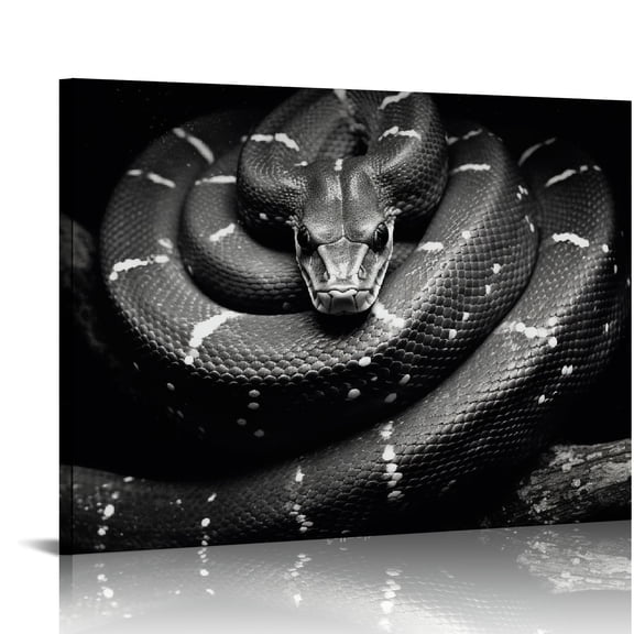COMIO Snake Pictures Wall Decor Poster Canvas Wall Art Animal Prints Printing、For Living Room Bedroom Office