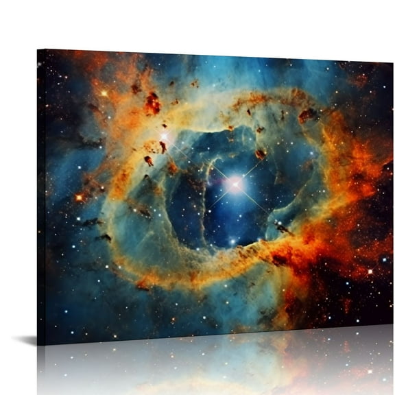 COMIO Space Decor for Boys Room Galaxy Canvas Pictures Nebula Wall Art Kids Bedroom Outer Space Room Decor Interstellar Posters Astronomy Painting Universe Artworks for Living Room Decoration