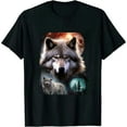 thumbnail image 1 of COMIO Space Wolves Wolf Howling At Moon T-Shirt, 1 of 3