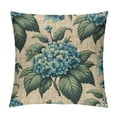 thumbnail image 1 of COMIO Spring Floral Pillow Covers Blue Hydrangea Flower Throw Pillow Covers Decoration,Summer Holiday Decor Pillowcase Rustic Farmhouse Cushion Case for Home Couch Outdoor White, 1 of 5
