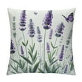 thumbnail image 1 of COMIO Spring Lavender Pillow Cover, Purple Flowers Throw Pillow Covers Summer Watercolor Floral Decorations Cushion Covers Farmhouse Home Decor for Sofa Couch Outdoor, 1 of 5