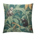 thumbnail image 1 of COMIO Square Cushion Case Decorative Throw Pillow Covers, Vintage Banana Tree Monkey Soft Pillow Sham Protector for Living Room Couch Sofa Home Decor, 1 of 5