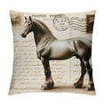 thumbnail image 1 of COMIO Square Pillow Cover -  Decorative Throw Pillowcase, Farmhouse Horse,For Bed/Couch/Sofa, 1 of 5