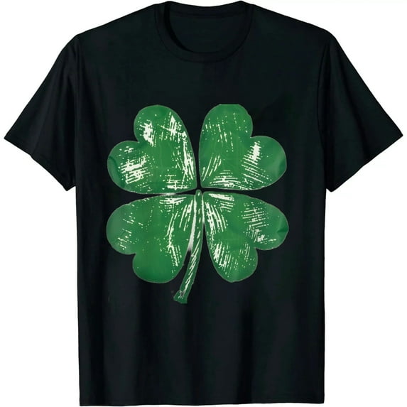 COMIO St Patricks Day Ireland Clover Lucky Four Leaf Shamrock T-Shirt