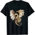 thumbnail image 1 of COMIO Steampunk Dragon on watch gift vintage T-Shirt, 1 of 3