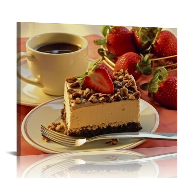 COMIO Sugar Food Nut Cake Strawberry Posters Wall Art Painting Canvas Gift Living Room Prints Bedroom Decor Poster Artworks