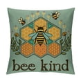thumbnail image 1 of QZHH  Summer Pillow Cover Bee Kind Honey Decorative Lumbar Pillow Case Decor Home Decorations Cushion Case for Sofa Couch, 1 of 5