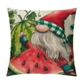thumbnail image 1 of COMIO Summer Pillow Covers Watermelon Gnome Decorative Throw Pillow Case Summer Watercolor Melon Fruit Cushion Case for Farmhouse Home Sofa Home Couch Office Decoration, 1 of 5