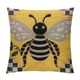 thumbnail image 1 of COMIO Summer Pillow Covers , Yellow Bumblebee Bow Beehive Decorations Throw Pillow Covers Honeybee Outdoors Decorative Cushion Case for Home and Office, 1 of 5