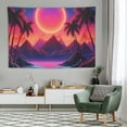 thumbnail image 1 of COMIO  Sun Tapestry Psychedelic Mountain Tapestry Synthwave Tapestry Abstract Wave Wall Tapestry Boho Coconut TreeTapestry Wall Hanging for Bedroom, 1 of 7