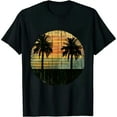 thumbnail image 1 of COMIO Sunshine Summer Vibes Palm Trees Beach Retro Tropical Summer T-Shirt, 1 of 3