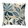 thumbnail image 1 of COMIO Teal White Pillow Covers Turquoise Colored Dahlia Floral Decor Throw Pillows Summer Modern Geometry Flower Outdoor Decorative Cushion Cases for Sofa Couch Bed Decoration, 1 of 5