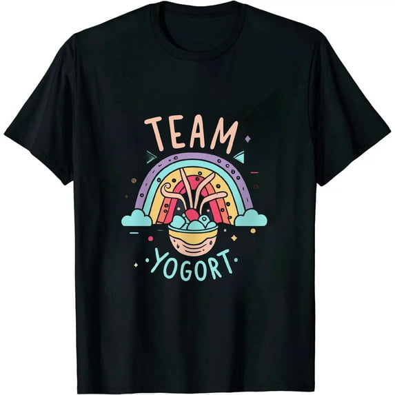 COMIO Team Yogurt Cute Food Addict Team T-Shirt