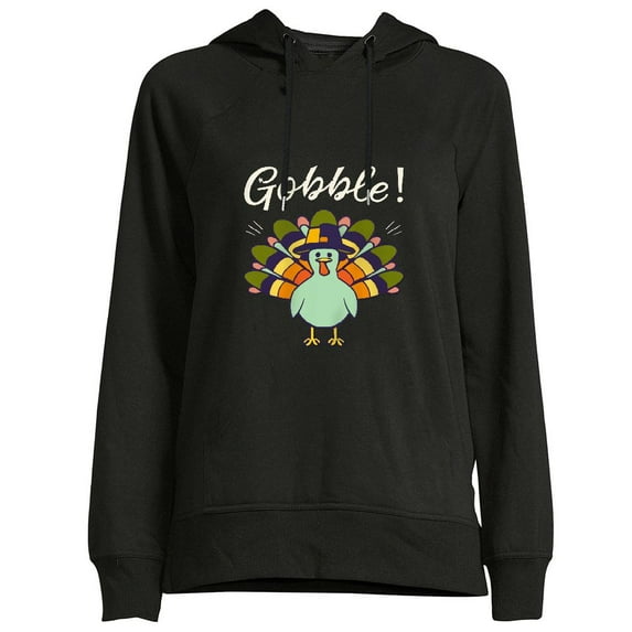 COMIO Thanksgiving Day Gobble Turkey Trot Funny Pullover Hoodie