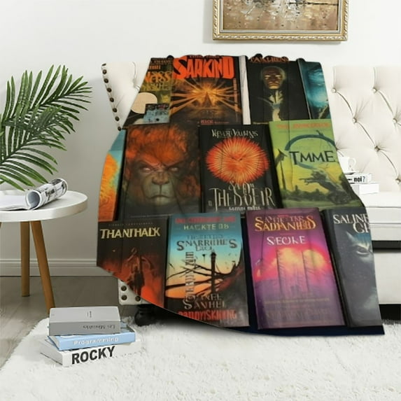 QZHH The Full Collection of Stephen King Books Flannel Blanket Lightweight Cozy Bed Blankets Soft Throw Blanket Fit Couch Sofa Suitable for All Season
