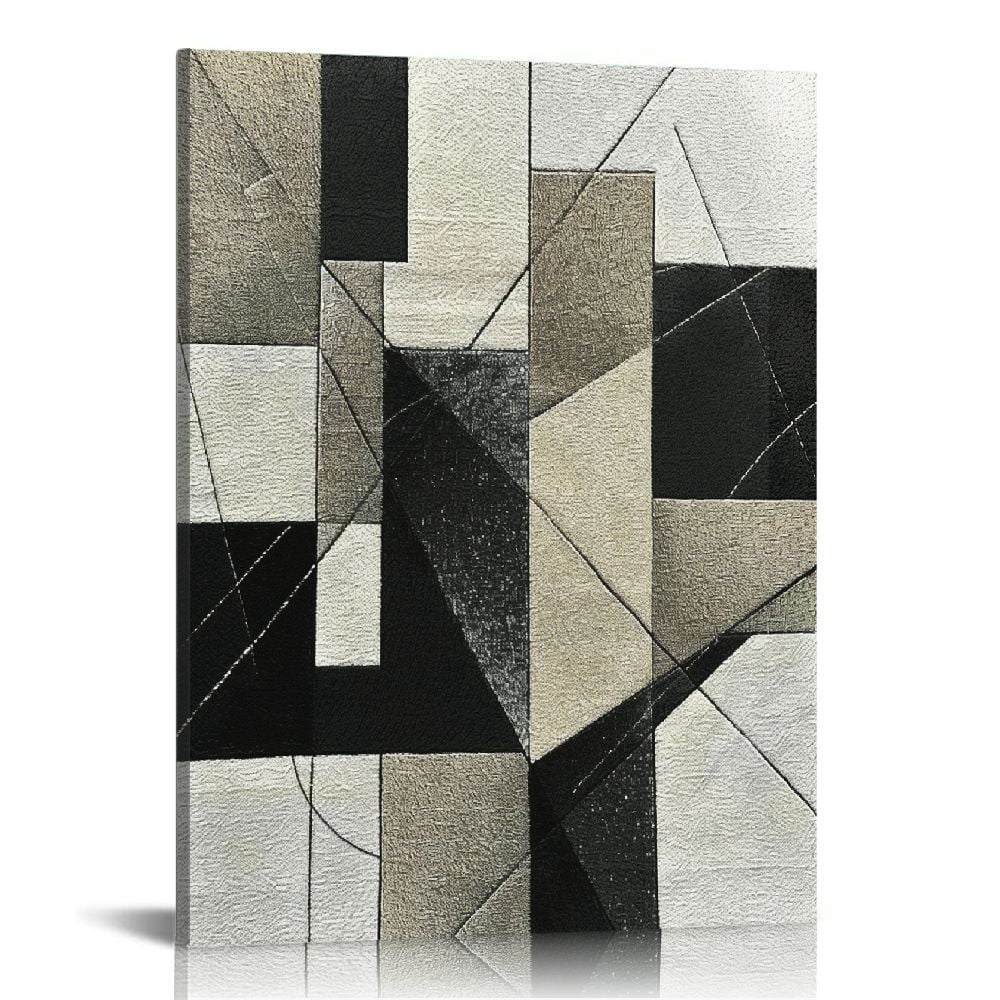 Visual Reference: Comio Thick Texture Warm Toned Minimalist Modern Abstract Canvas Warm