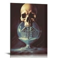 thumbnail image 1 of COMIO Thriller Adventure Game Until Dawn Skull Hourglass Poster Decorative Painting Canvas Wall Art Living Room Posters Bedroom Painting, 1 of 4